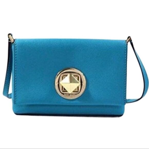 🔶kate spade Sally Aqua Newberry Lane Crossbody C9 - Picture 1 of 7